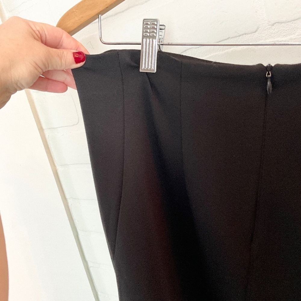 Rinascimento Office Siren Pearl Stud High Waist Mini Skirt Black Sz M - Picture 7 of 10